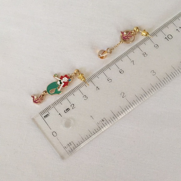 🍏50% OFF/3+...Asymmetrical Little Mermaid Dangle Earrings - Picture 3 of 6
